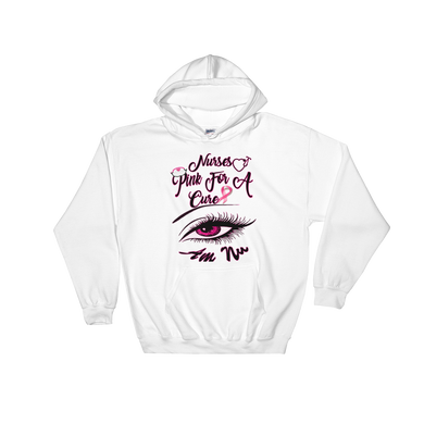 Nurses Pink For A Cure Hooded Sweatshirt