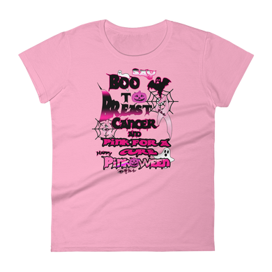 Boo To Breast Cancer (Pinkoween) Women's short sleeve t-shirt