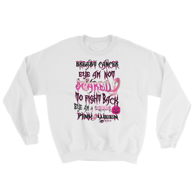 Eye Am Not Scared to Fight Back (Pinkoween) Sweatshirt