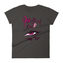 Pink For A Cure Eye Am Nu (TM) (Pink Burst) Women's short sleeve t-shirt